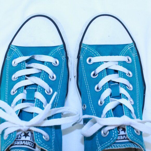 Converse Chuck Taylor All Star Unisex M8 Women 10 Teal LowTop Sneakers - 132301F - Picture 9 of 11